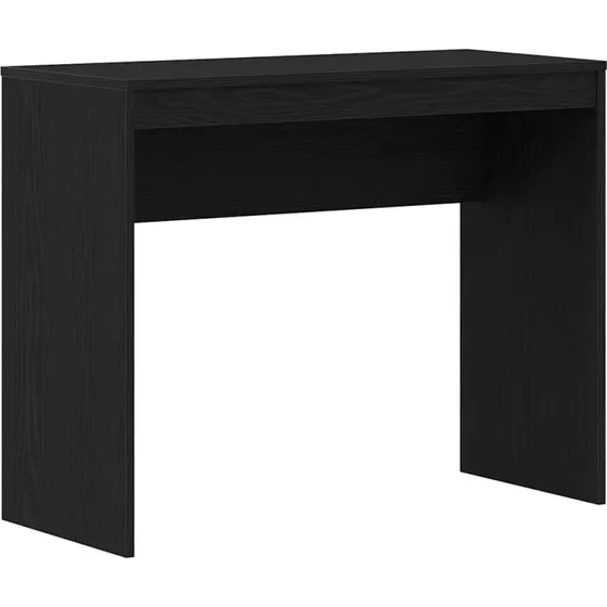 vidaXL Skrivebord Sort Egetræ 90x40x72 cm Konstrueret Træ