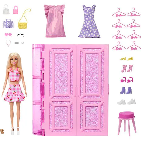 Barbie Dream Closet - garderobe til dukker, fra 3 år