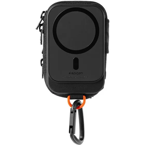 Spigen SnapZip MagSafe Lommeetui - Sort