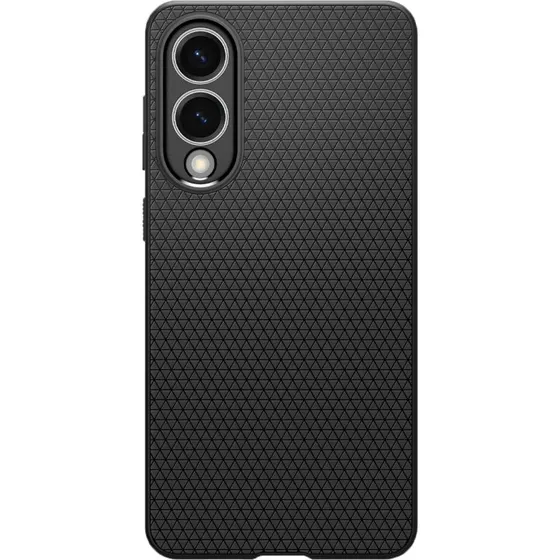 Spigen Liquid Air Cover, Matte Black til Samsung Galaxy S25 Edge