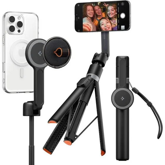 Spigen Selfie Stick MagSafe+ Tripod - Sort