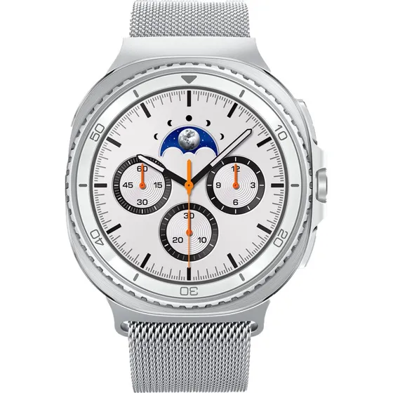 Spigen Metal Fit Urrem til Samsung Galaxy Watch 8, Sølv