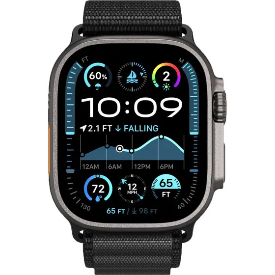 Spigen Fabric Band Hook Urrem, Sort, Apple Watch 44-49mm
