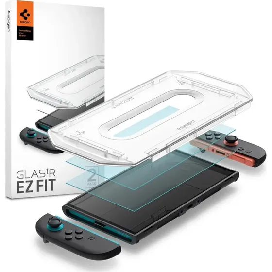 Spigen Glas tR EZ Fit Skærmbeskyttelse til Nintendo Switch 2 – 2 stk