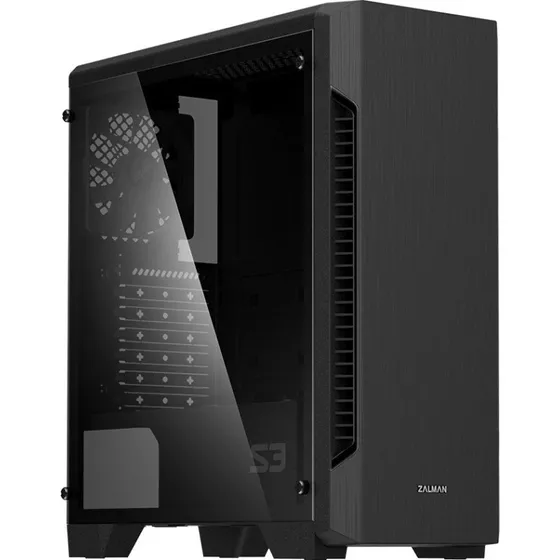 Zalman S3 Midi Tower Kabinet - Sort