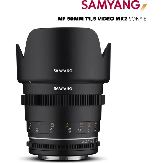 Samyang VDSLR 50mm T1.5 MK2 Sony E
