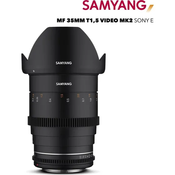 Samyang VDSLR 35mm T1.5 MK2 Cine Objektiv til Sony E – Full-frame