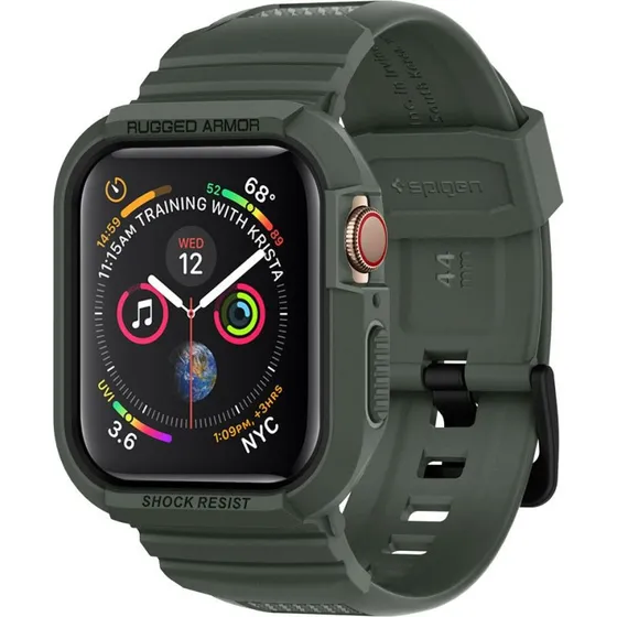 Spigen Rugged Armor Pro Grøn, Apple Watch 44mm/45mm