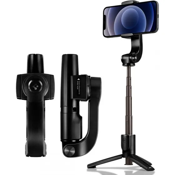 Spigen S610W Gimbal Selfie Stick - Sort