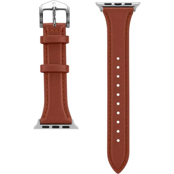 Spigen Kajuk Læderrem, Chestnut, Apple Watch 40/41mm