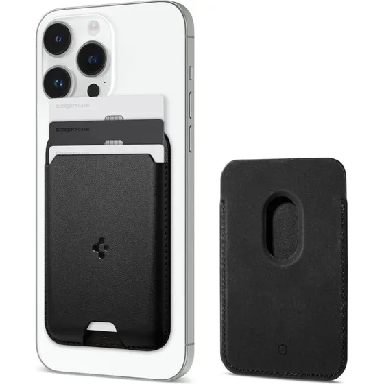Spigen Valentinus MagSafe 3-kortholder, Sort