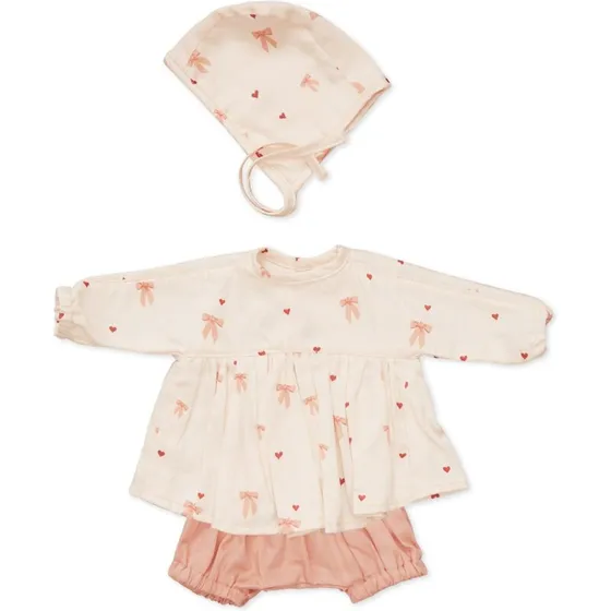 Cam Cam Copenhagen Bows dukketøj 3-del (passer 38–45 cm)