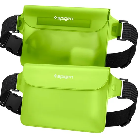 Spigen A620 Aqua Shield Vandtæt Bæltetaske (Cactus Grøn) 2pk