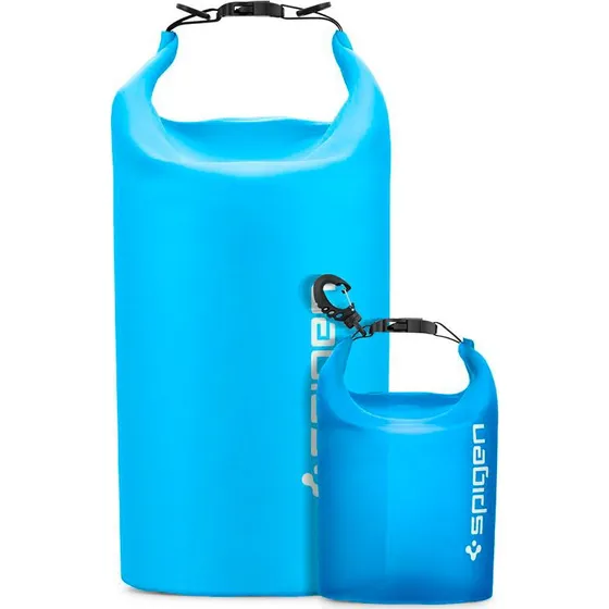 Spigen A630 Aqua Shield 20L + 2L Vandtæt Dry Bag Set, Sea Blue