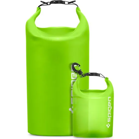 Spigen A630 Aqua Shield Vandtæt Dry Bag 20L + 2L, Cactus Grøn
