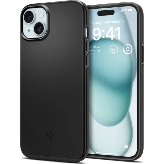 Spigen Thin Fit - Sort - iPhone 15