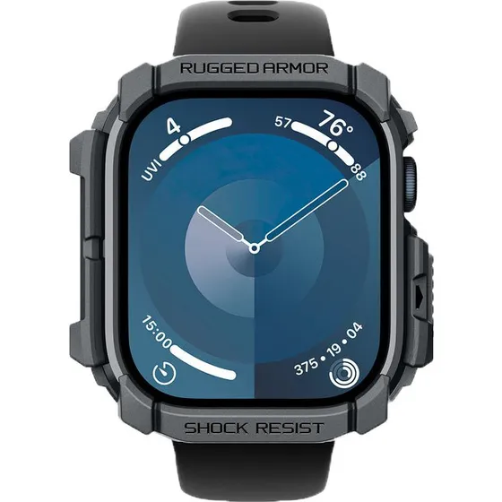 Spigen Rugged Armor - Sort - Apple Watch 11/10 46mm