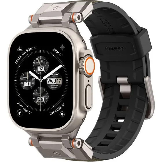 Spigen DuraPro Armor Urrem, Militær Grøn, Apple Watch 44-49mm