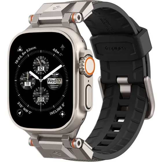 Spigen DuraPro Armor Urrem til Apple Watch Ultra/Ultra 2, Series 10/9/8/7 – Grå