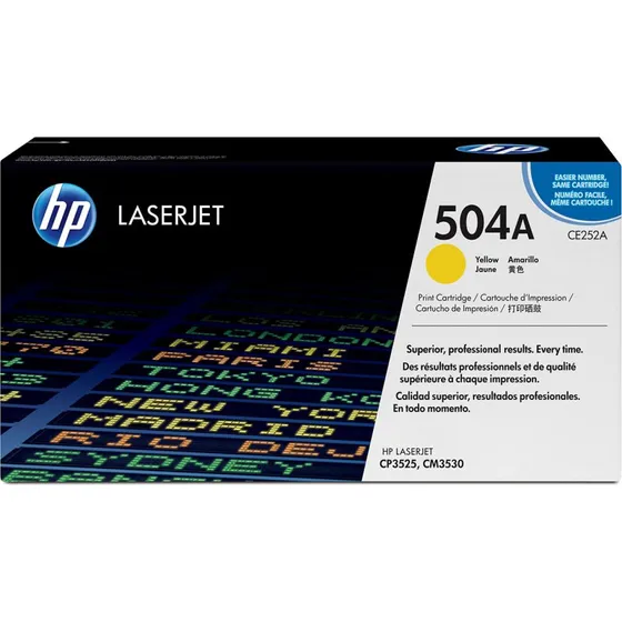 HP 504A CE252A Gul Tonerpatron (7000 sider)