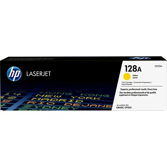 HP 128A CE322A Gul Toner for Color LaserJet Pro