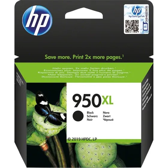 HP 950XL Sort Blækpatron, Høj Kapacitet