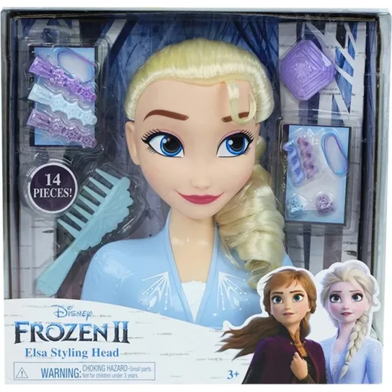 Disney Frozen 2 Basic Elsa Styling Head med Tilbehør