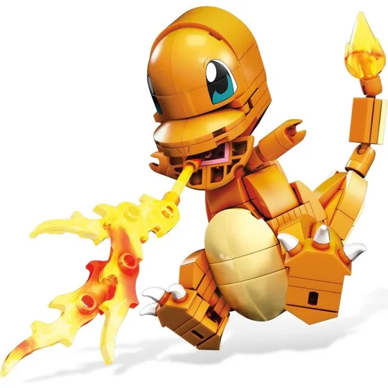 MEGA Construx Pokémon Charmander Byggesæt, 180 Dele, Orange, 8 cm