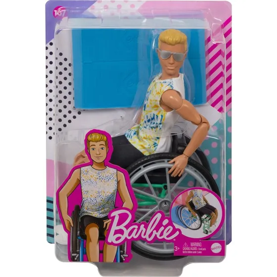Barbie Ken med Kørestol (3år+) Blond