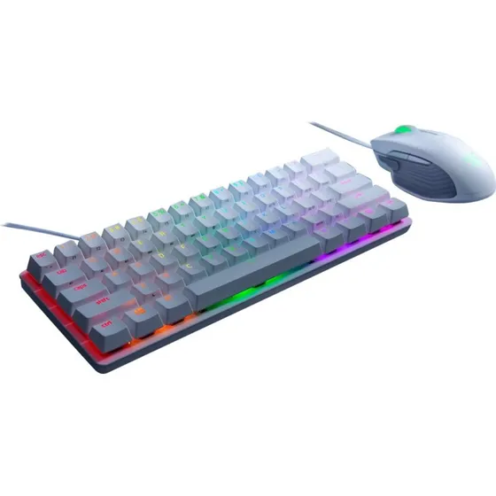 Razer Huntsman Mini Gaming Tastatur, Hvid, Rød Switch, USB