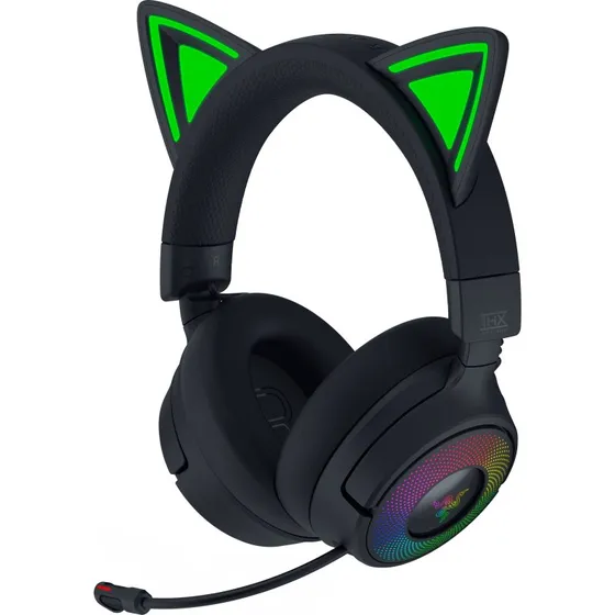Razer Kraken Kitty V3 Pro Trådløst Gaming Headset Sort