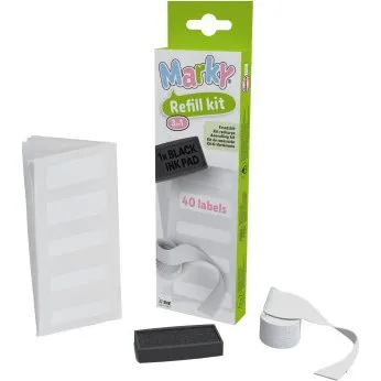 Colop Marky Refill Kit – 40 Etiketter, Sort