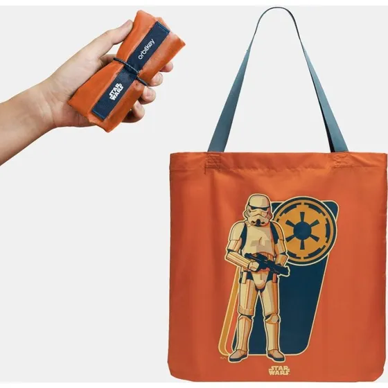 Orbitkey Star Wars Foldable Tote Bag - Stormtrooper, Orange
