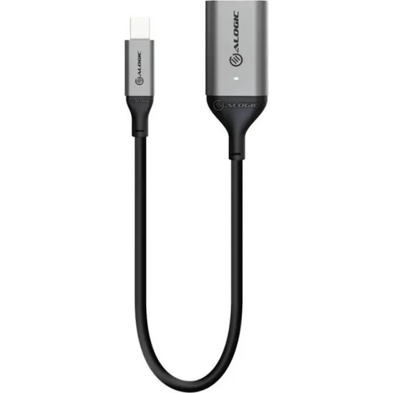 ALOGIC Ultra Mini DisplayPort 1.4 til HDMI Adapter 4K @60Hz, Sort, 20 cm