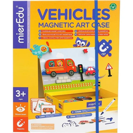 mierEdu Magnetisk Legesæt - Transportmidler