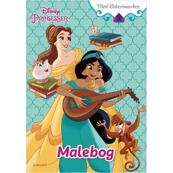 Carlsen Disney Prinsesser Malebog med Klistermærker 4+