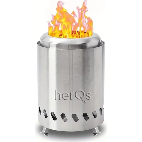 HerQs HERQS901 Mini Røgfri Pejs, Rustfrit Stål