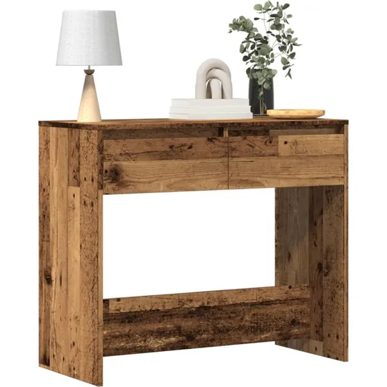 vidaXL Konsolbord 89x41x76,5 cm Konstrueret Træ Antikt Træ
