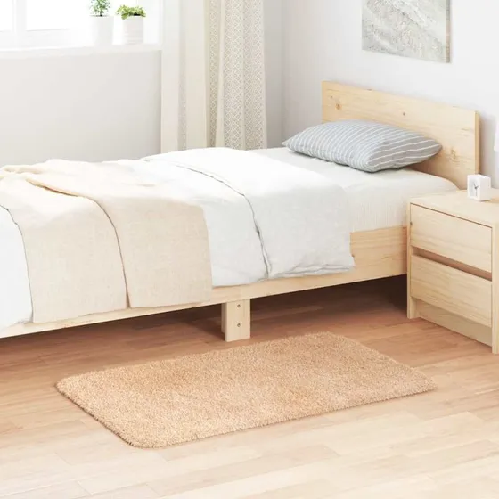 vidaXL Navarra Shaggy Gulvtæppe 60x100 cm Beige