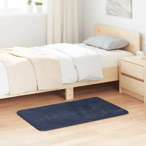 vidaXL Navarra Shaggy Gulvtæppe 60x100 cm Marineblå