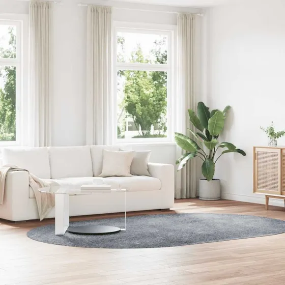 vidaXL Navarra Shaggy Gulvtæppe 300x200 cm Lysegrå
