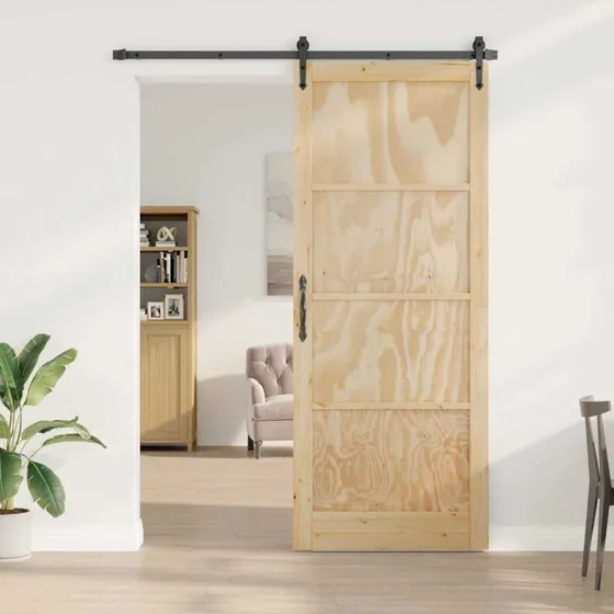 vidaXL ORKDAL Naturfarvet Indvendig Dør 83 x 232 cm
