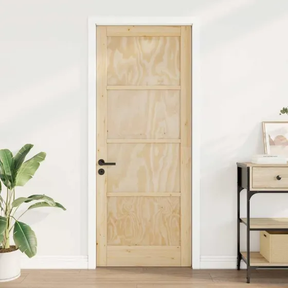 vidaXL Indvendig Dør ORKDAL Naturfarvet 93 x 211 cm Krydsfinér