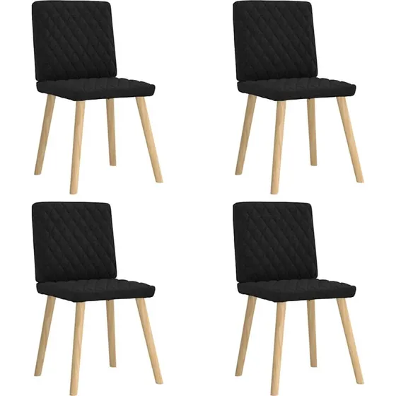 vidaXL Spisebordsstole 4 stk. stof sort