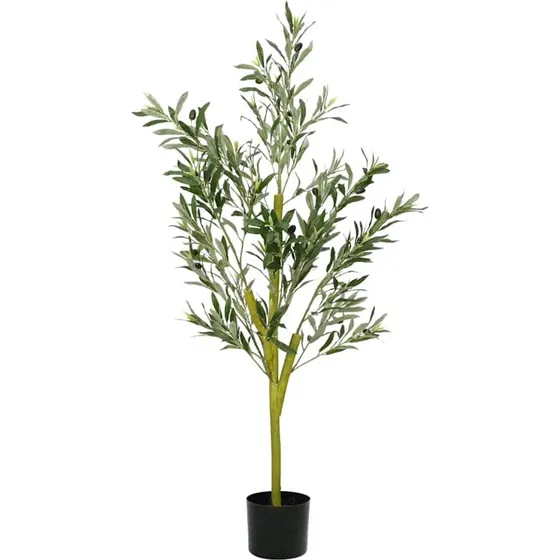 vidaXL Kunstigt Oliventræ 120 cm 450 Blade Grøn