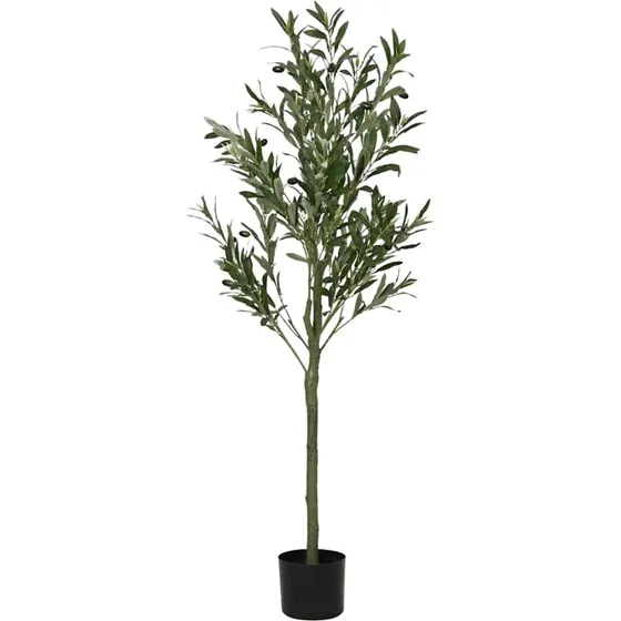 vidaXL Kunstigt Oliventræ 120 cm Grøn 450 Blade