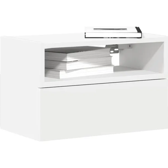 vidaXL væghængt sengeskab 2 stk. 45x26x28,5 cm hvid