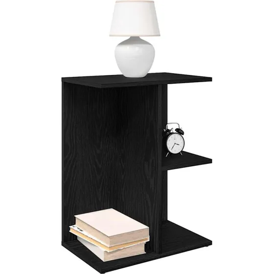 vidaXL Sengeborde 2 stk. 46,5x29x61 cm konstrueret træ sort