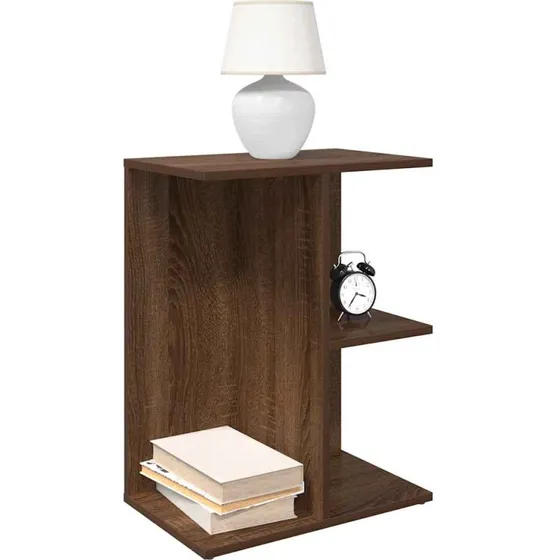 vidaXL Sengeborde 2 stk. 46,5x29x61 cm brun konstrueret træ