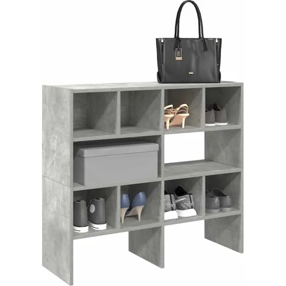 vidaXL Skostativer Stabelbare 2 stk. 89,5x30x40 cm Betongrå